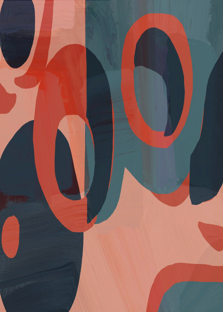 Geometric Shapes And Vibrant Colors | Poster