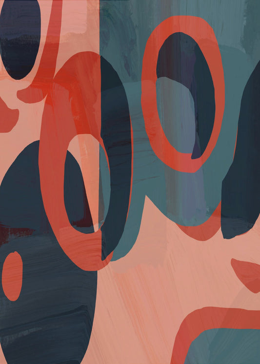 Geometric Shapes And Vibrant Colors | Poster