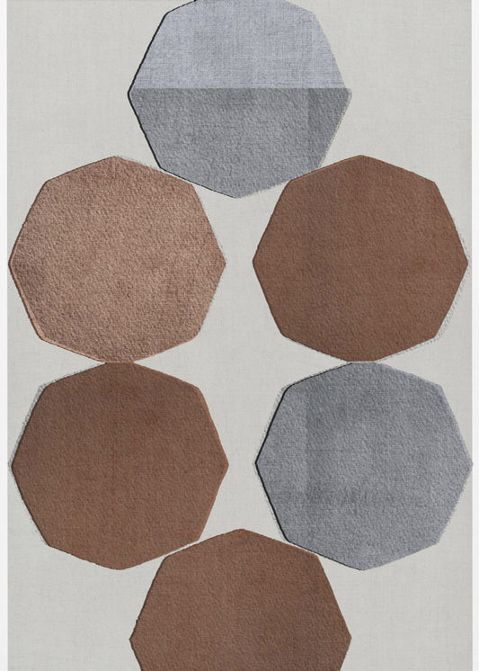 Faceted Earth Shapes | Poster