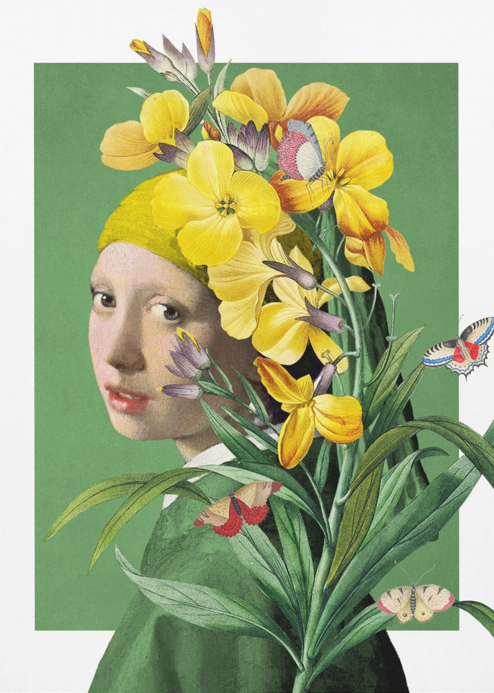 Girl With Pearl Earring the Springtime Edition | Canvas