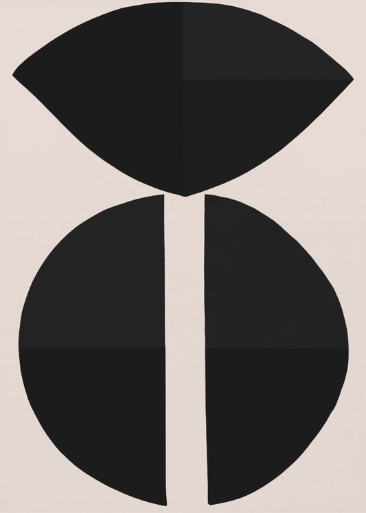 Black Shapes Harmony | Poster