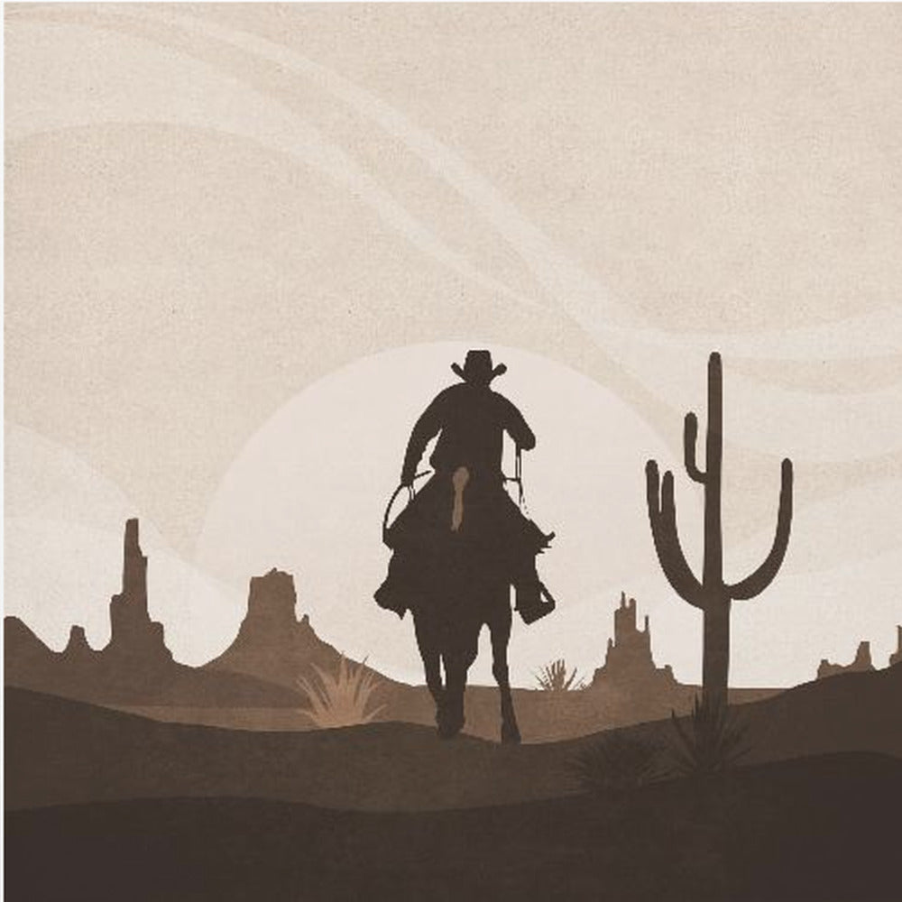 Cowboy's Distant Ride | Canvas
