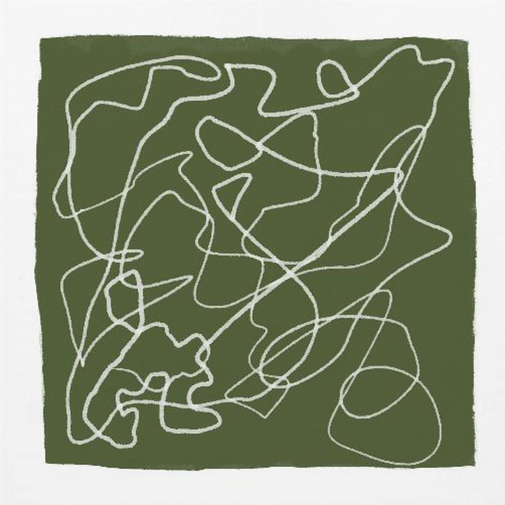 Green Scribble Lines | Poster