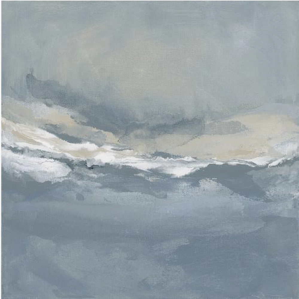Serene Rolling Waves Beneath a Tranquil Sky | Poster