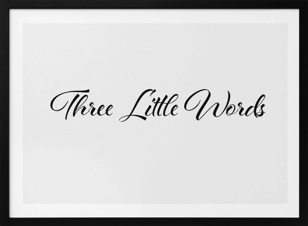 Three little words | Poster