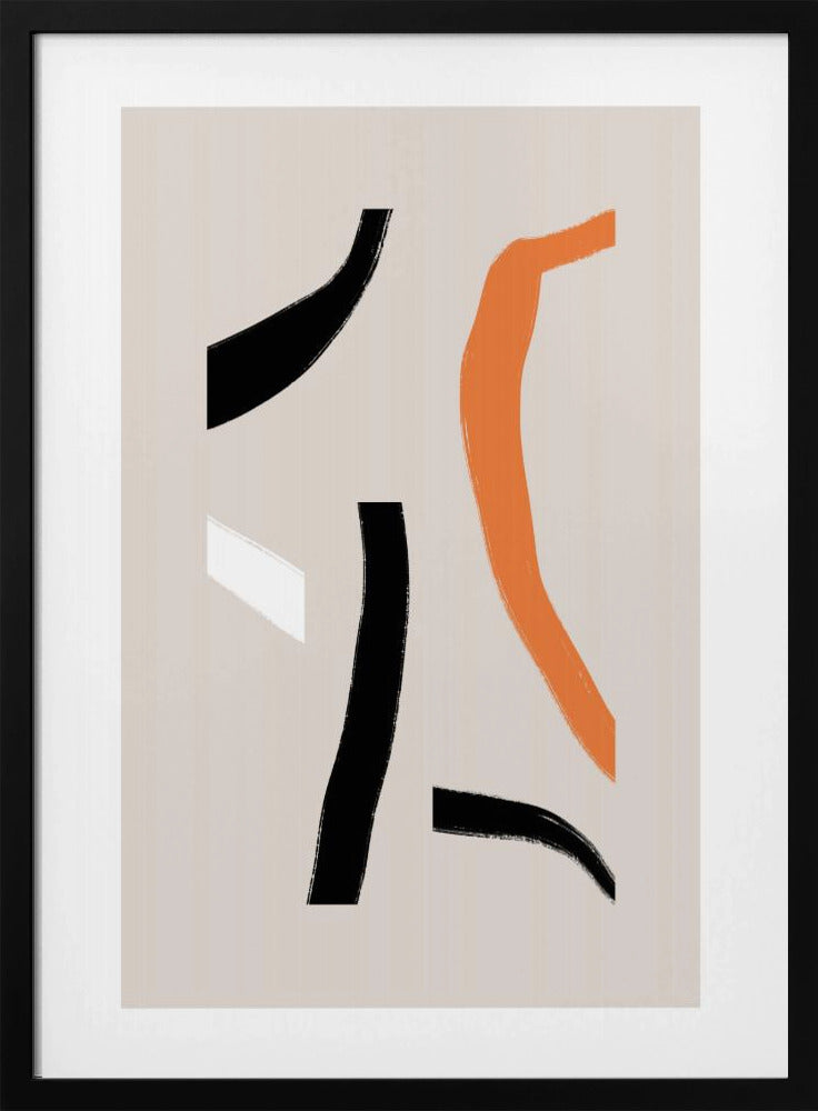 Colorful Curved Shapes | Poster