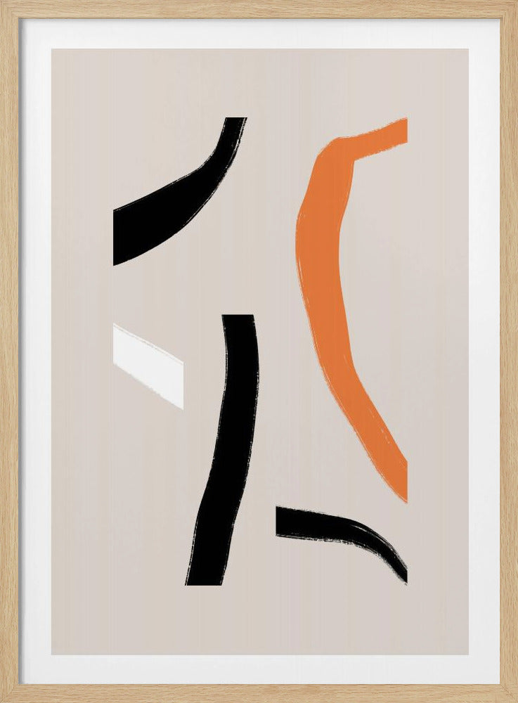 Colorful Curved Shapes | Poster