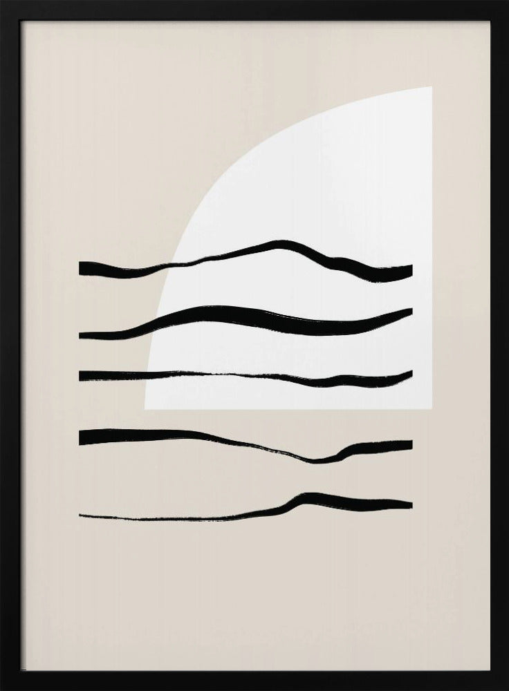Curved Lines &amp; Light | Poster