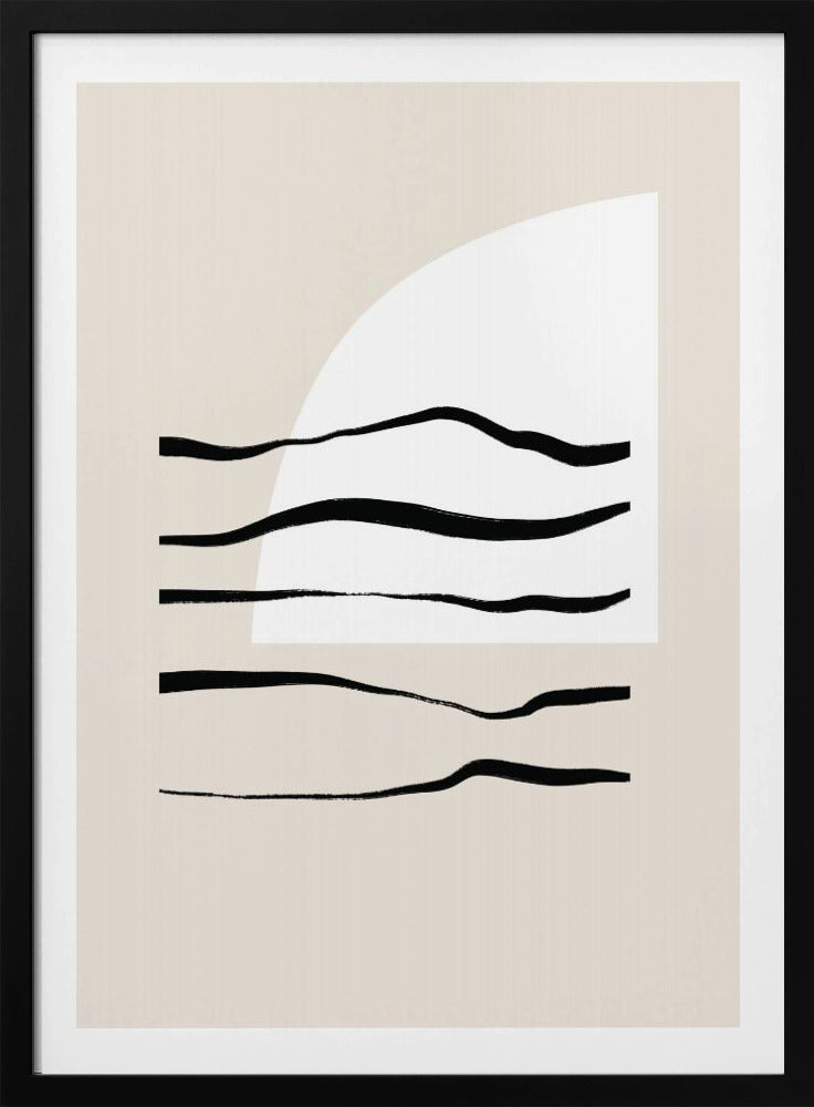 Curved Lines &amp; Light | Poster