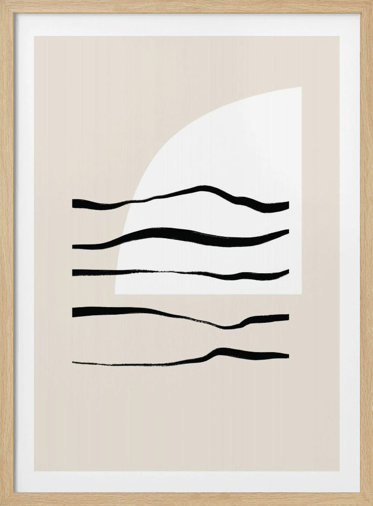Curved Lines &amp; Light | Poster