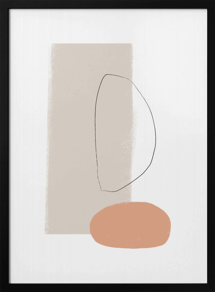 Simple Shapes and Soft Colors | Poster