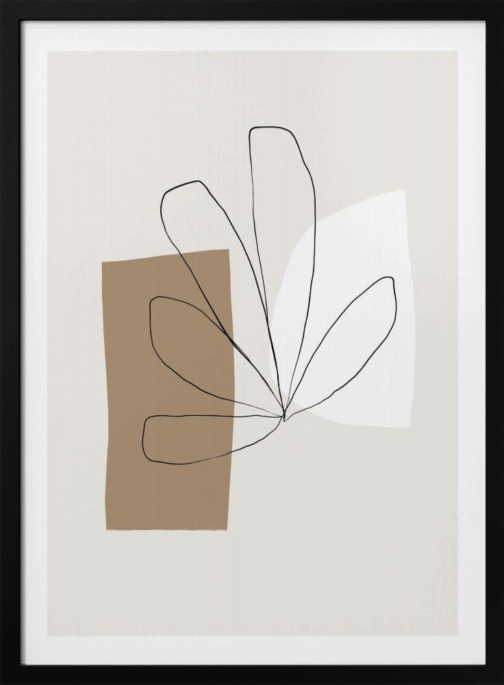Abstract Leaf Lines | Poster