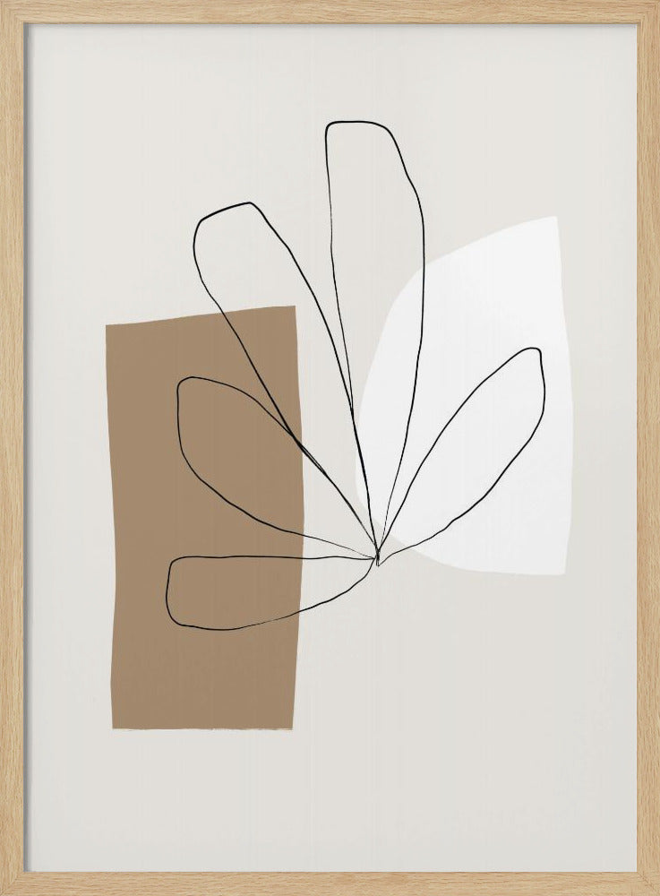 Abstract Leaf Lines | Poster