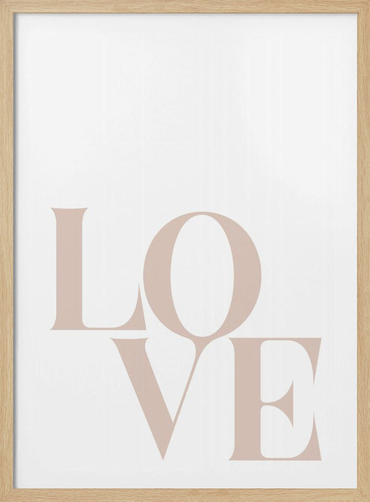 Minimalist Love Typography | Poster
