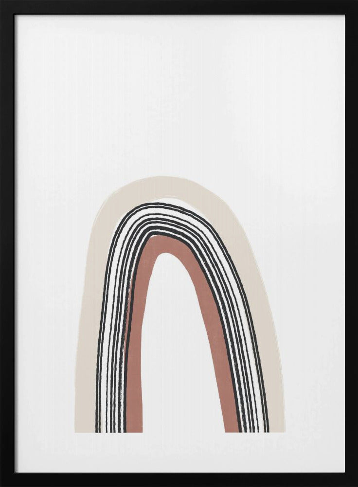 Simple Arch With Black Lines | Poster
