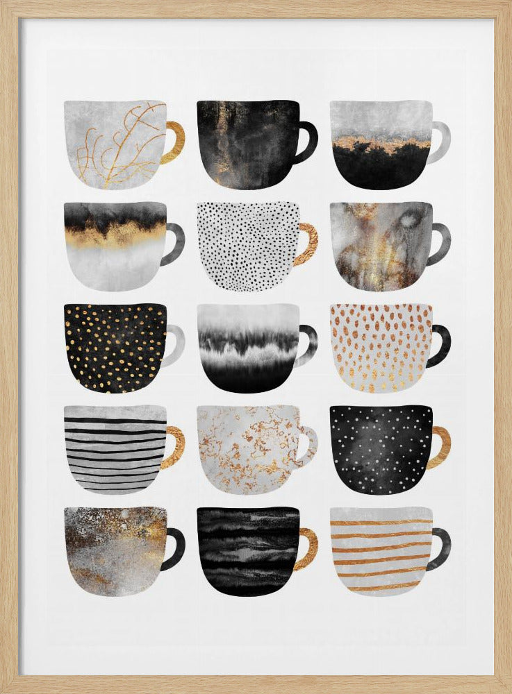 Pretty Coffee Cups | Poster