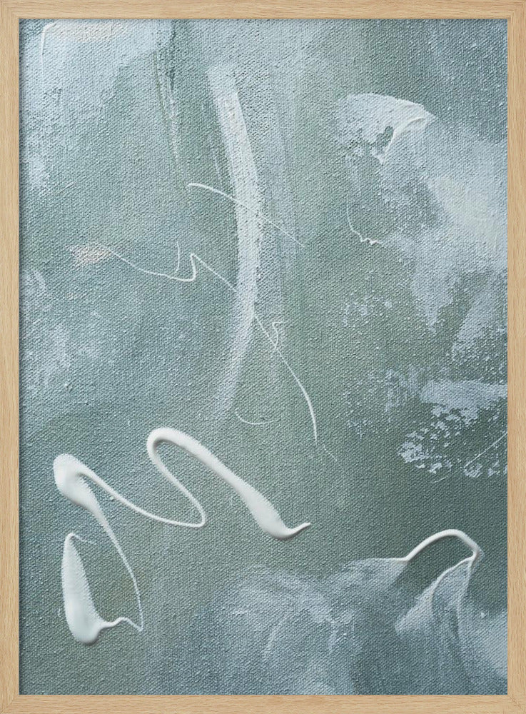 Green and White Acrylic | Poster