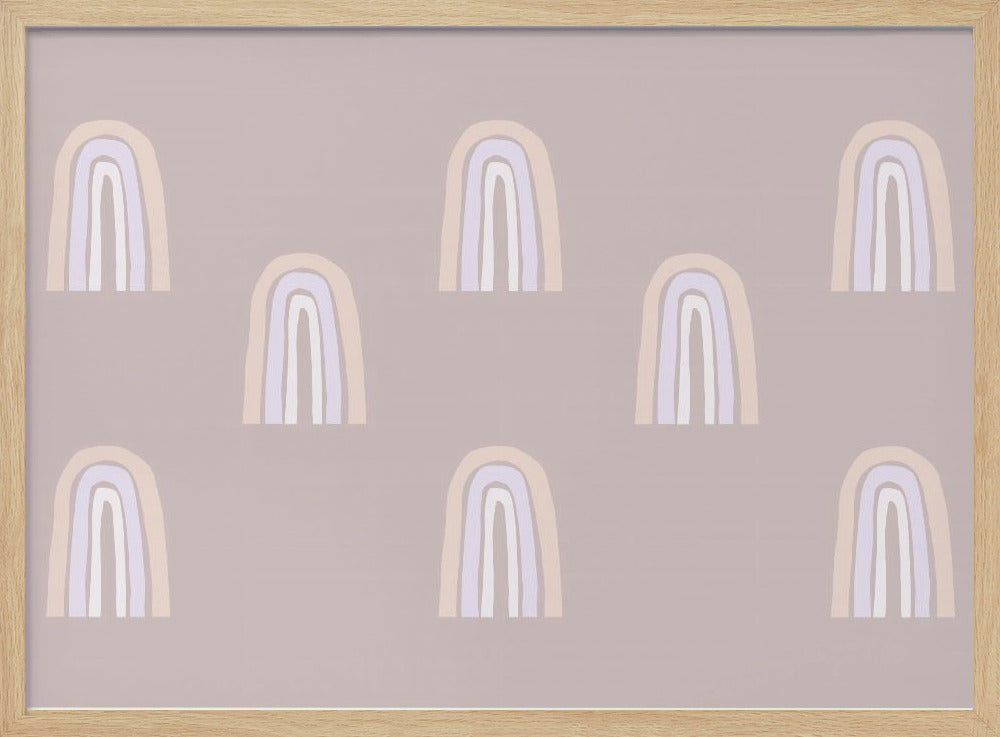 Pastel Arches Pattern | Poster