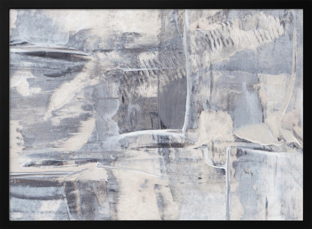 Textured Brushstrokes with Muted Tones | Poster