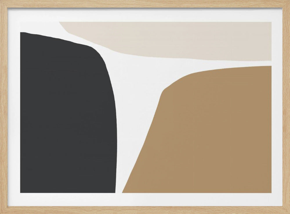Geometric Shapes in Neutral Tones | Poster