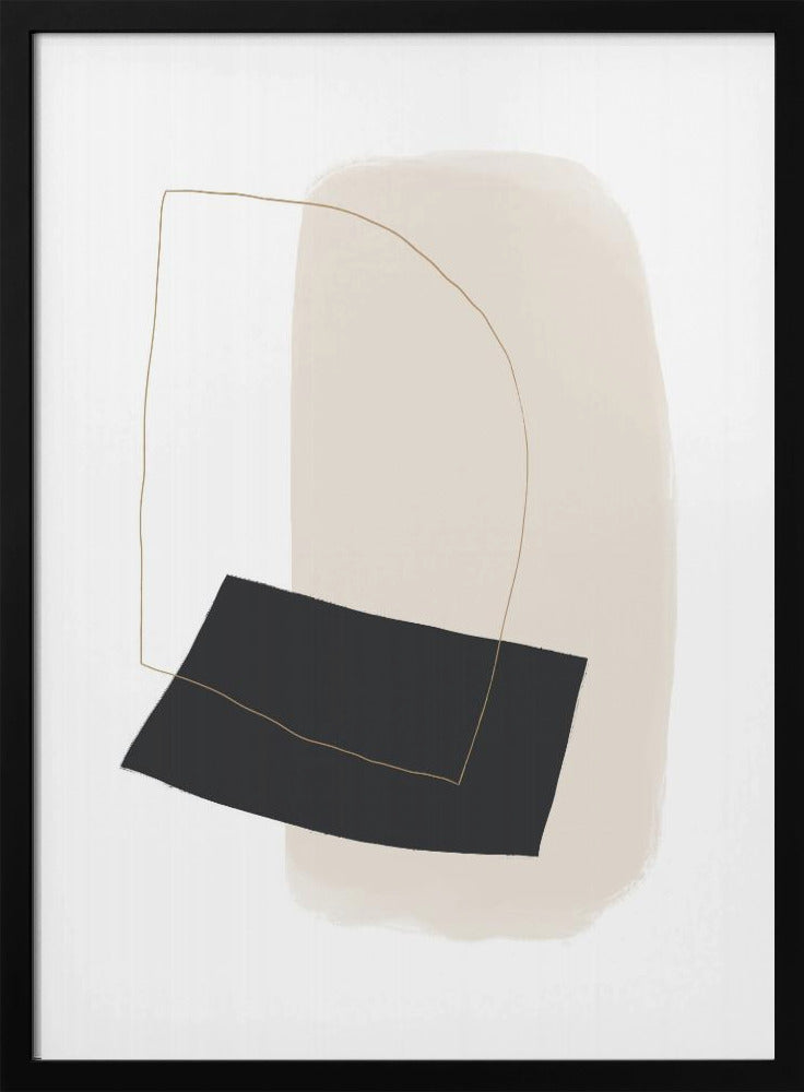 Geometric Shapes and Simple Lines in Neutral Tones | Poster