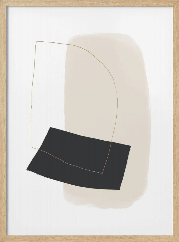 Geometric Shapes and Simple Lines in Neutral Tones | Poster