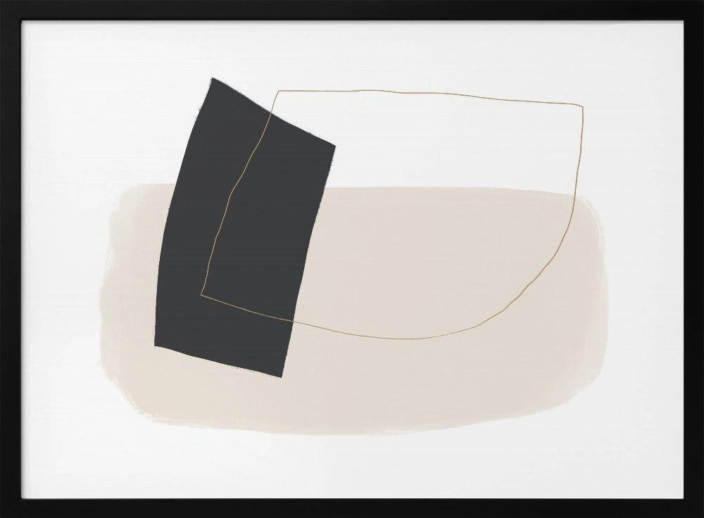 Geometric Shapes and Simple Lines in Neutral Tones | Poster