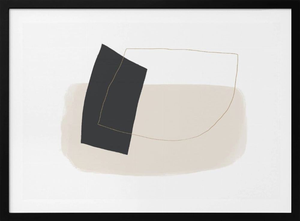 Geometric Shapes and Simple Lines in Neutral Tones | Poster