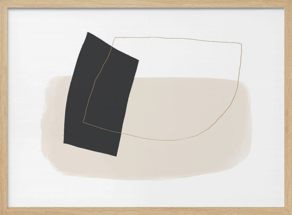 Geometric Shapes and Simple Lines in Neutral Tones | Poster