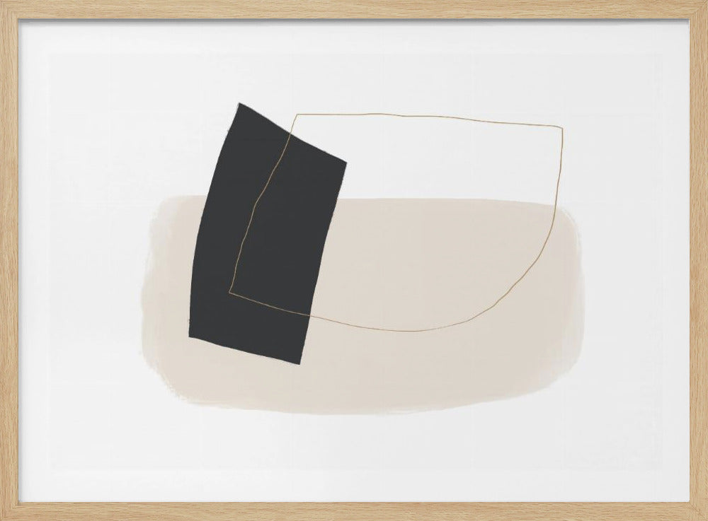 Geometric Shapes and Simple Lines in Neutral Tones | Poster