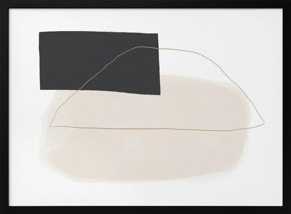 Geometric Shapes and Muted Tones | Poster