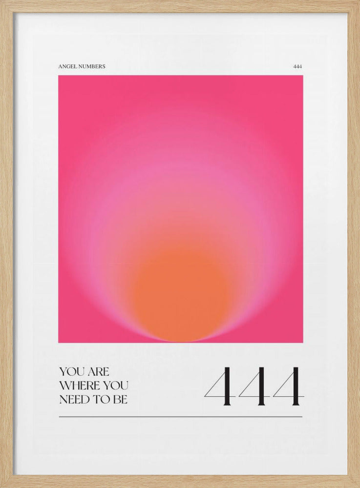 Gradient with Shades of Pink and Orange | Poster