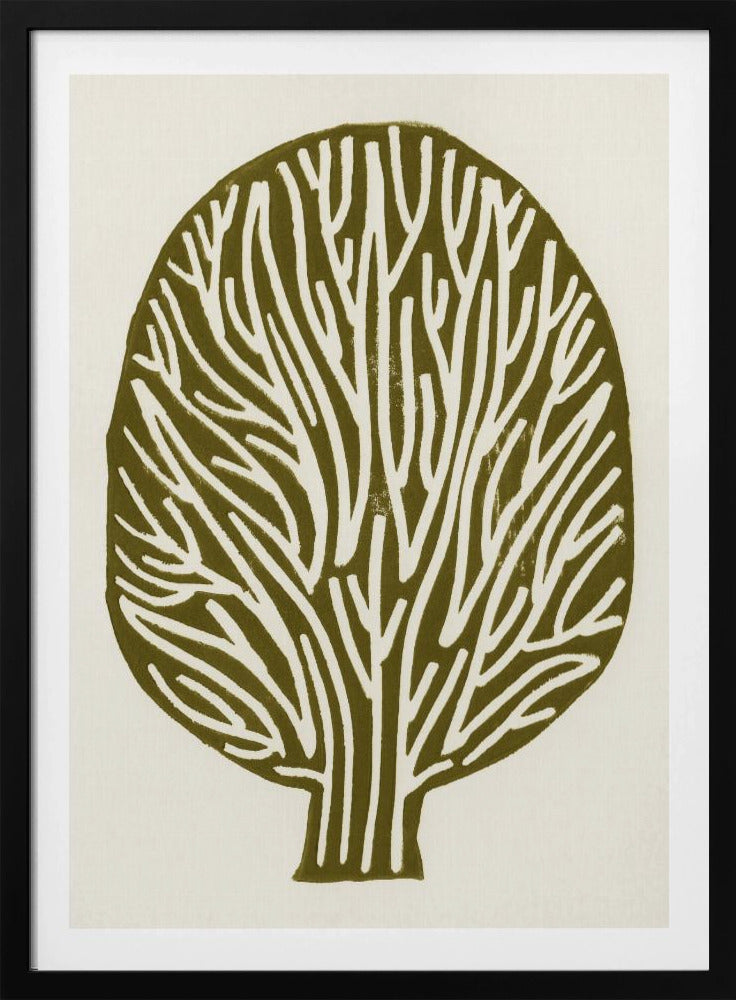 Linocut Tree | Poster