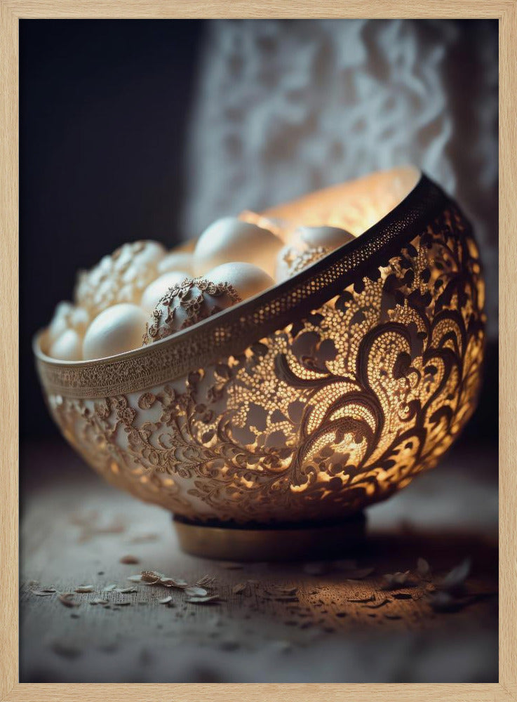 Luminous Lace Bowl | Poster