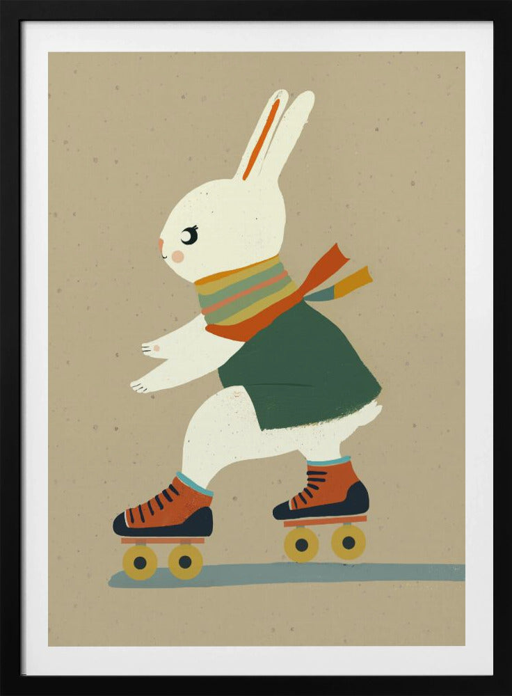 Skating Bunny Bliss | Poster