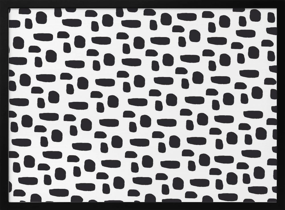 Black And White Dot Pattern | Poster