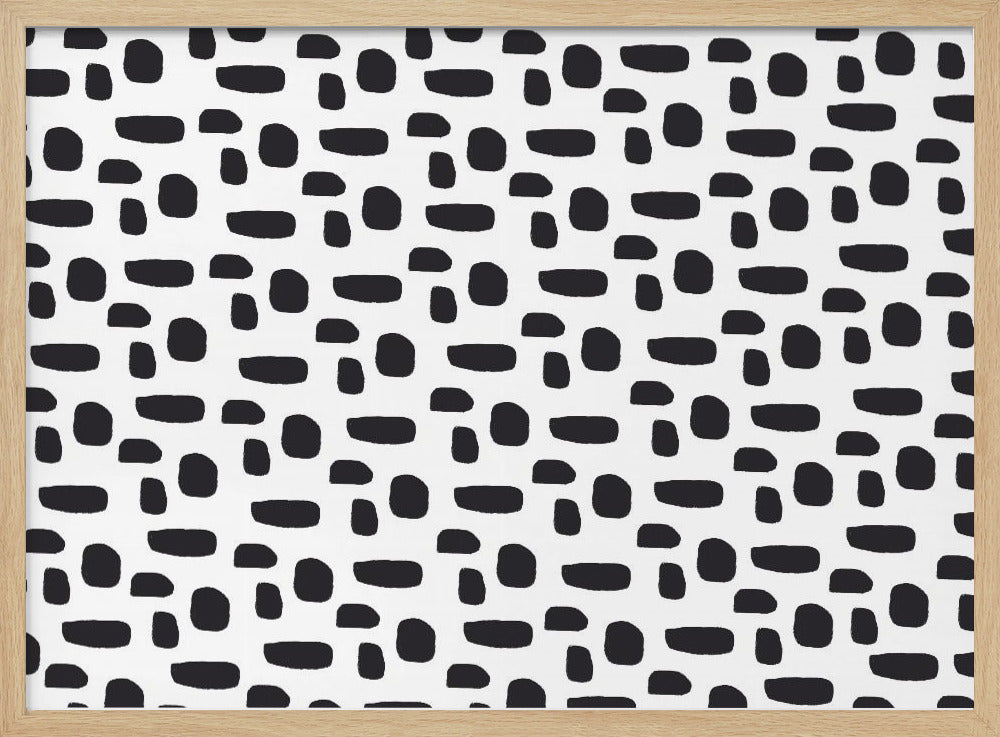 Black And White Dot Pattern | Poster