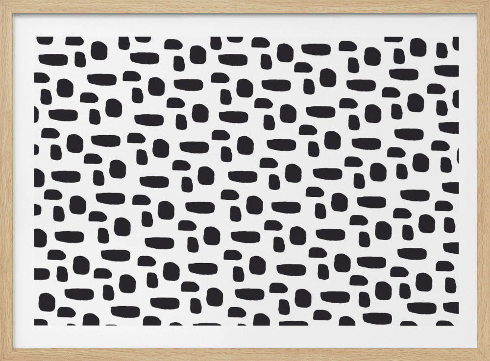 Black And White Dot Pattern | Poster