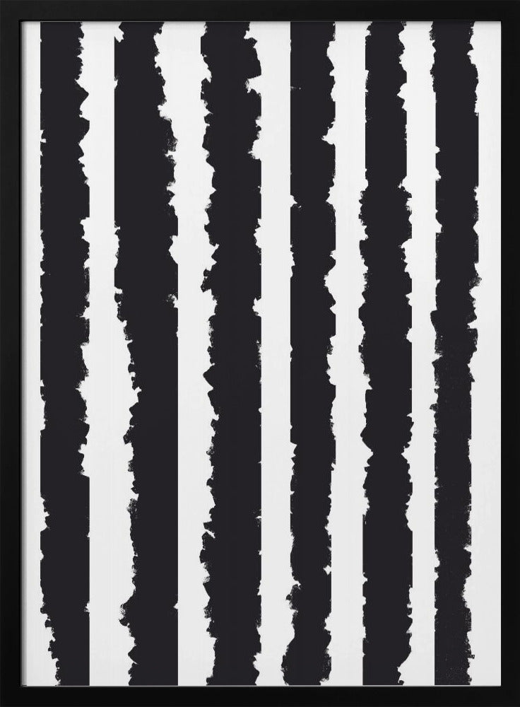 Vertical Stripes With Jagged Edges | Poster