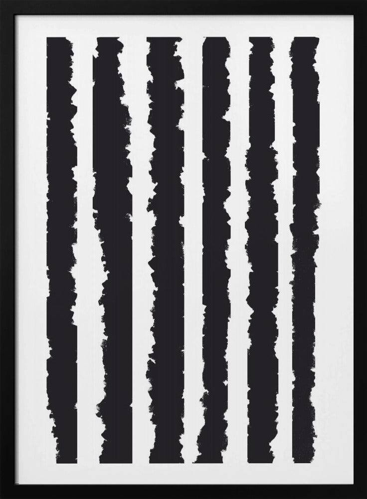 Vertical Stripes With Jagged Edges | Poster