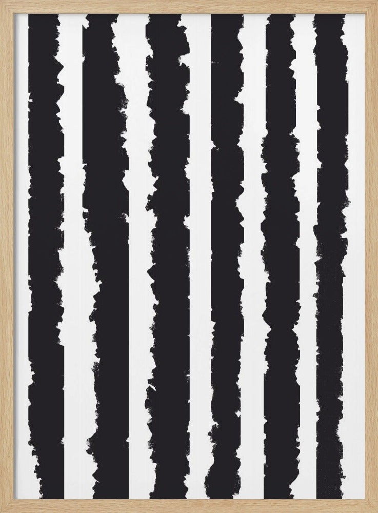 Vertical Stripes With Jagged Edges | Poster