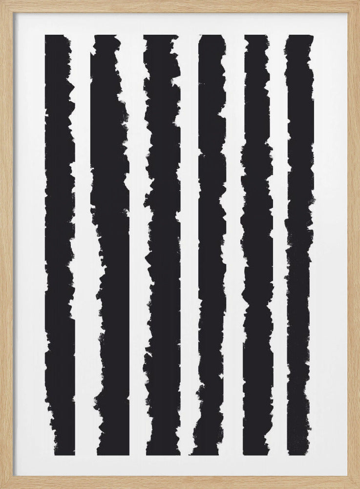 Vertical Stripes With Jagged Edges | Poster