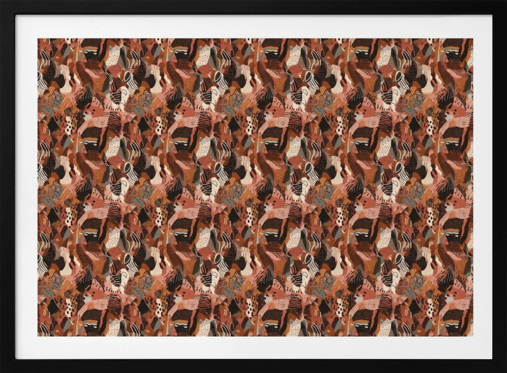 Crimson Mosaic | Poster