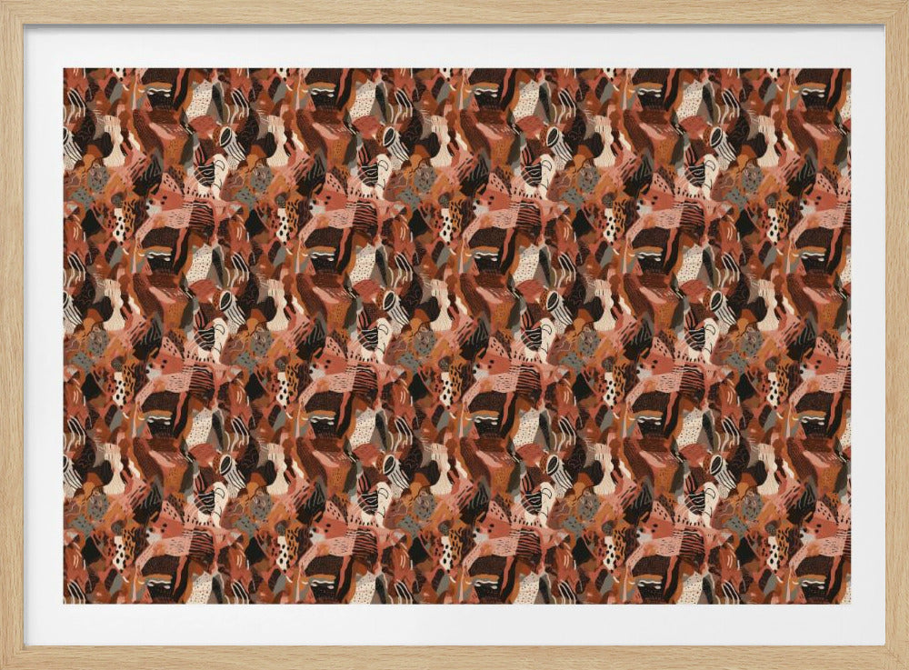 Crimson Mosaic | Poster