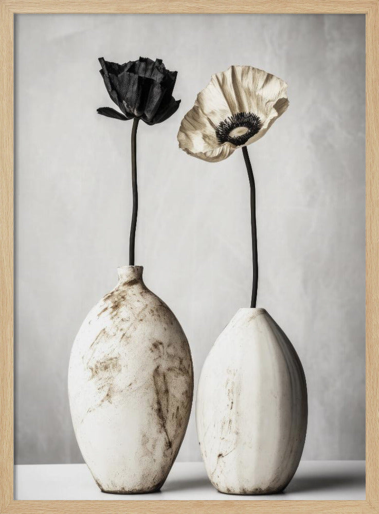 Contrasting Blooms | Poster