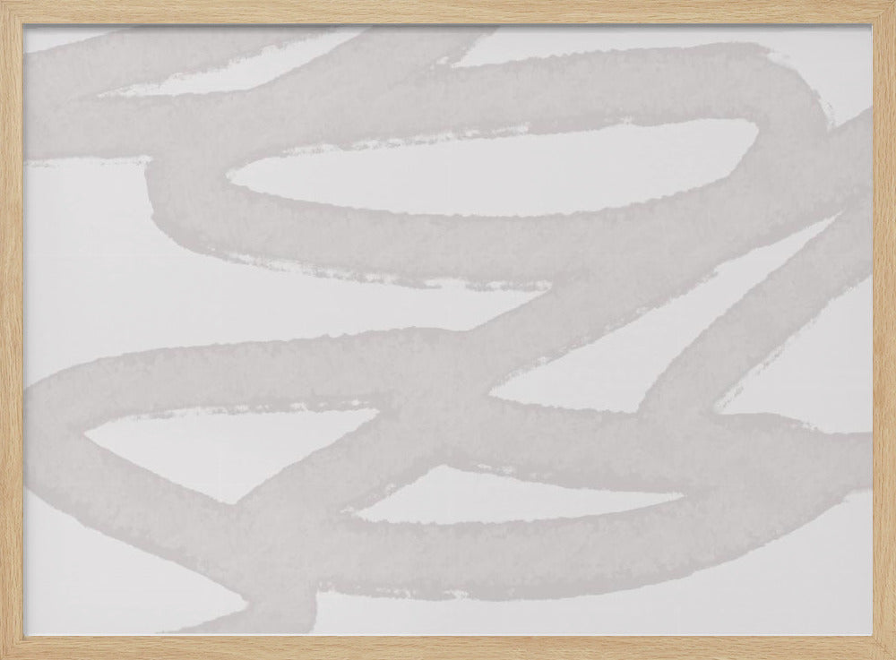 White Brushstroke Patterns | Poster