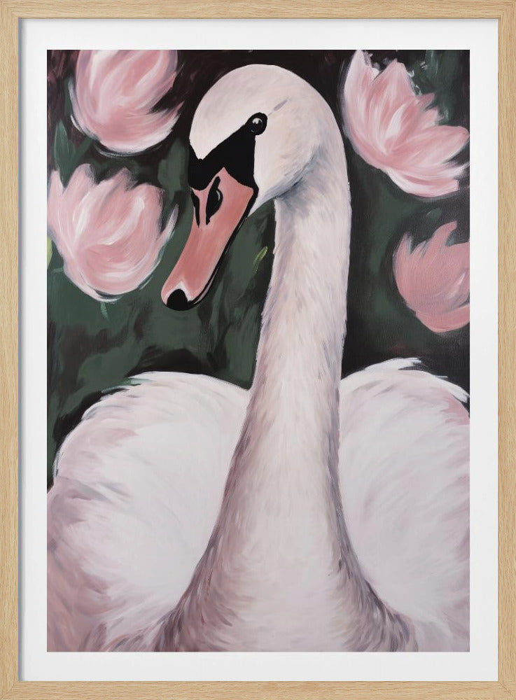 Swan In The Pond | Poster