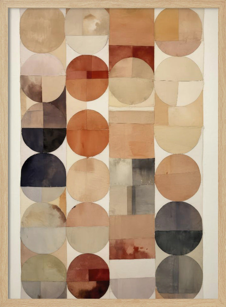 Earthy Geometric Flow | Poster