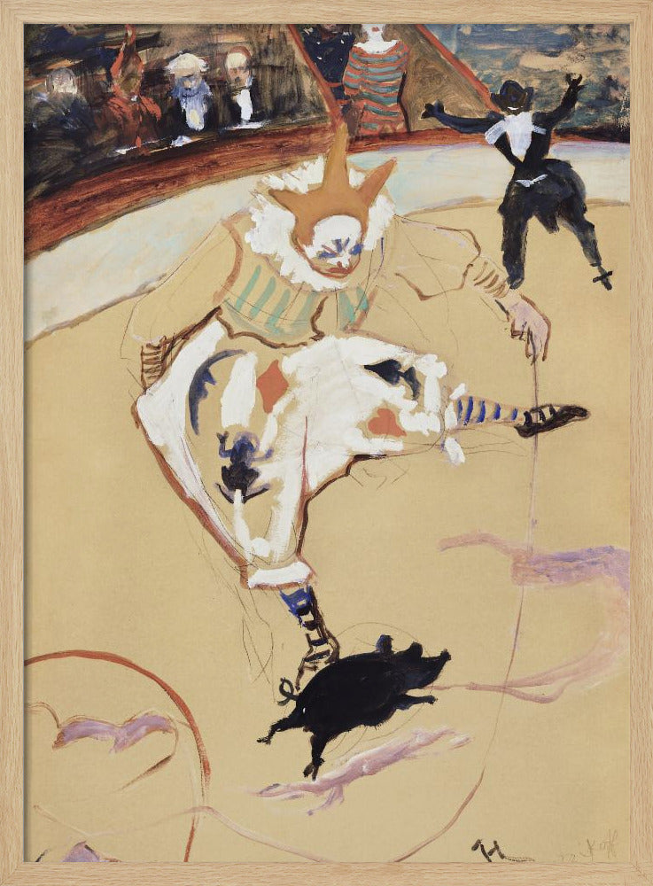 At the Circus Fernando Medrano With a Piglet (ca. 1889) | Poster