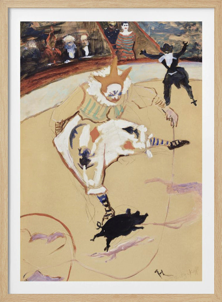 At the Circus Fernando Medrano With a Piglet (ca. 1889) | Poster